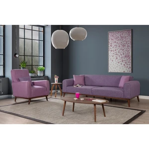 Perla Sofa Nobis Yataklı Koltuk Takımı Keten Mor