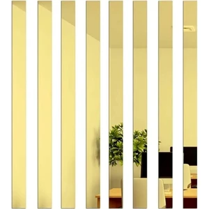 Dekoratif Aynalı Pleksi Şerit Süs Altın 20 Mm X 2400 Mm Mobilya Dolap Süsü 20 MM ŞERİT