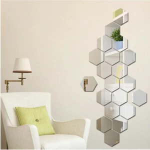 Dekoratif bal peteği 12.5cmye 11 cm 10 adet  gümüş plexi
