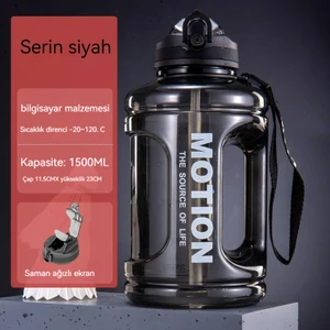 Go Biz Şişe, Büyük Kapasiteli, Fitness, Taşınabilir, Düşmeye Dayanıklı, Uzay Bardağı, Açık Hava Sporları Su Şişesi (Yurt Dışından)