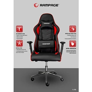 KL-R88 Oyuncu Koltuğu Kırmızı Kumaş Kaplama