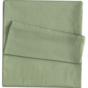 Mix&match Pamuk Saten Çift Kişilik Çarşaf Koyu Yeşil