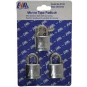 Asma Kilit 30 mm 3’lü Set Paslanmaz Çelik 