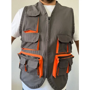 Tik Paket Çok Cepli Tasarım Yelek, Işçi Yeleği, Çok Cepli Yelek, Baba Yeleği, Mevsimlik Erkekyelek