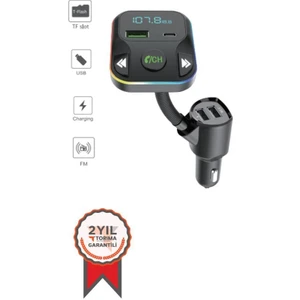 G12 Pd Şarj Özellikli Dijital Göstergeli Bluetooth Fm Transmitter
