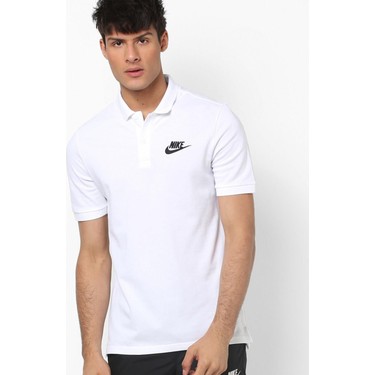 Nike Match Up Erkek Polo Yaka Beyaz Pamuklu T Shirt Geni Fiyat