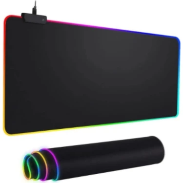 Sarftech Rgb Mouse Pad LED Işıklı Baskısız Siyah Renk Gaming Mouse Pad