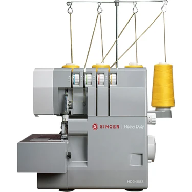 Singer HD0405S Elektronik Overlok Makinesi Gri Dikiş Makinesi 4 İplik ile Gelişmiş