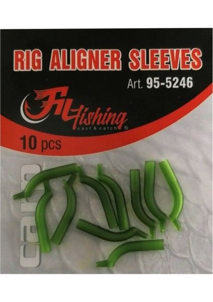 Rig Aligner Sleeves Yeşil 10’lu Paket Fil Fishing