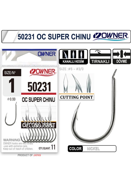 50231 Cut Super Chinu White Iğne No:2/0