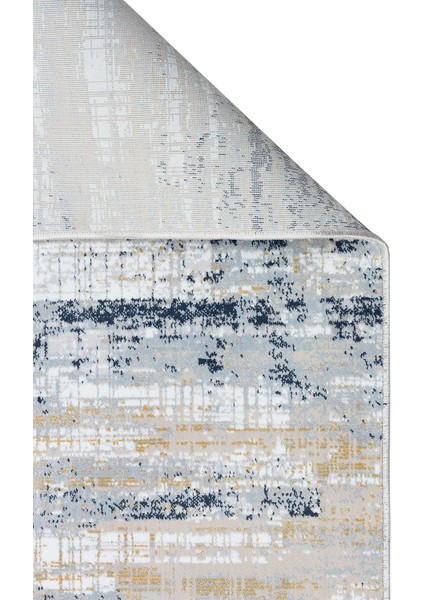 Modena Mdn 05 Cream Blue Hav Toz Vermez Şık ve Modern Sık Dokuma Makine Dokuması Halı fiyatları
