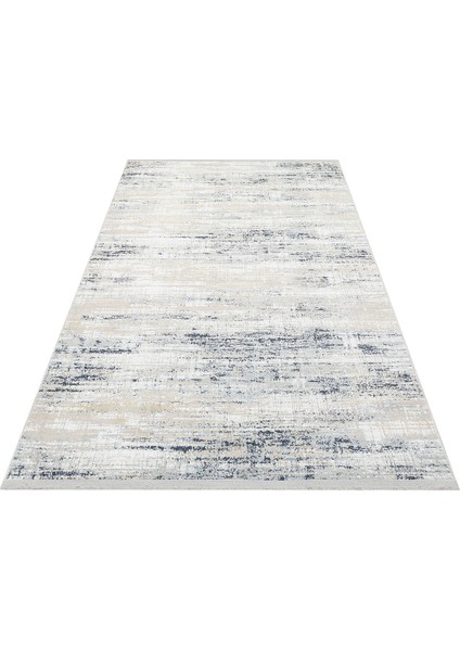 Modena Mdn 05 Cream Blue Hav Toz Vermez Şık ve Modern Sık Dokuma Makine Dokuması Halı fırsatları
