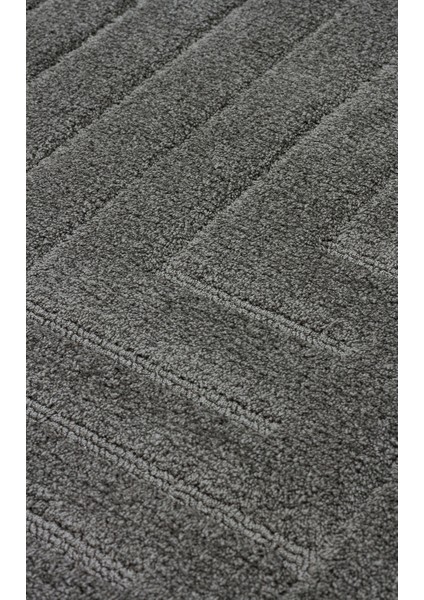 Missori Msr 06 Antrasıt Hav Toz Vermez Sade Desenli Yumuşak Dokulu Modern Makine Halısı fırsatları