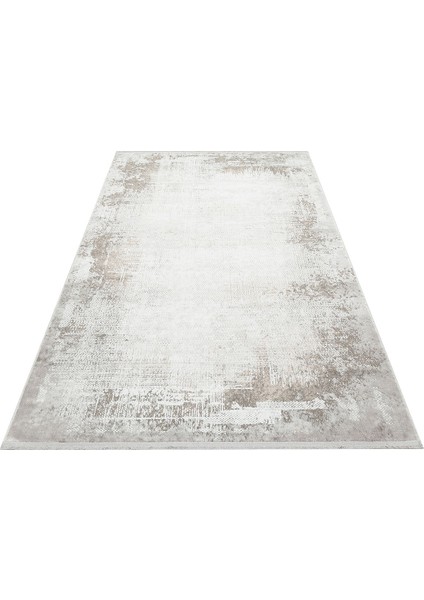 Modena Mdn 04 Cream Grey Hav Toz Vermez Şık ve Modern Sık Dokuma Makine Dokuması Halı fırsatları