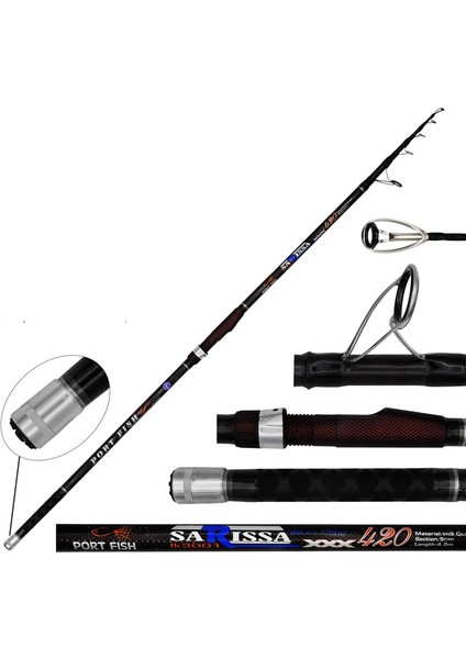 Surf Kamışı Sarissa Surf Carbon Fuji Halka 420 cm