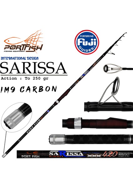 Surf Kamışı Sarissa Surf Carbon Fuji Halka 420 cm fiyatları