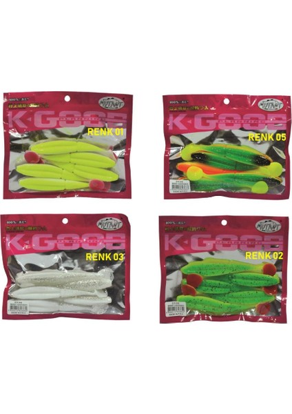 Tatlı Su Tuzlusu Silikon Yem Nikkon Soft Balık 11.5cm 5li Renk:02