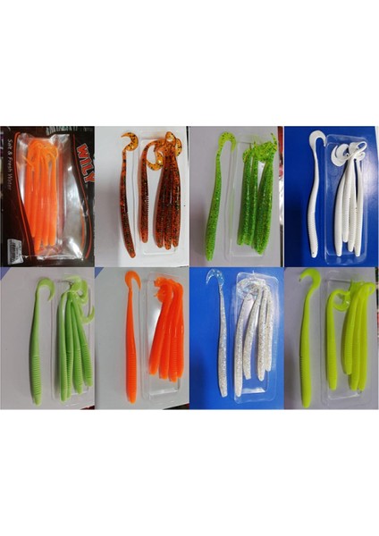Curly Silikon Yem 4.5 G 130 mm 5’li Paket Renk:5 fiyatları