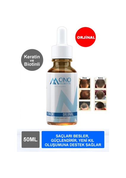 Saç Bakım Serumu 50 ml - Saç Dökülmes Karşıtı ve Saç Yoğunluğunu Artırır ve Dermaroller + Saç Çıkarır