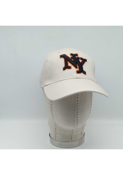 Ny New York Logolu Pamuklu Beyzbol Kep Şapka Ayarlanabilir