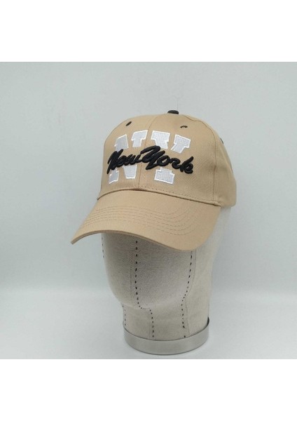 Ny New York Logolu Pamuklu Beyzbol Kep Şapka Ayarlanabilir