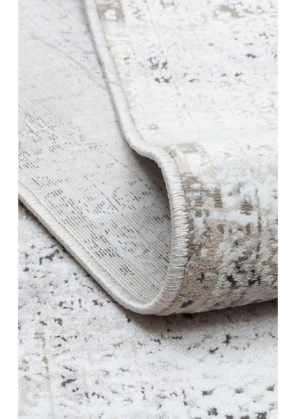 Modena Mdn 01 Cream Grey Hav Toz Vermez Şık ve Modern Sık Dokuma Makine Dokuması Halı indirimleri