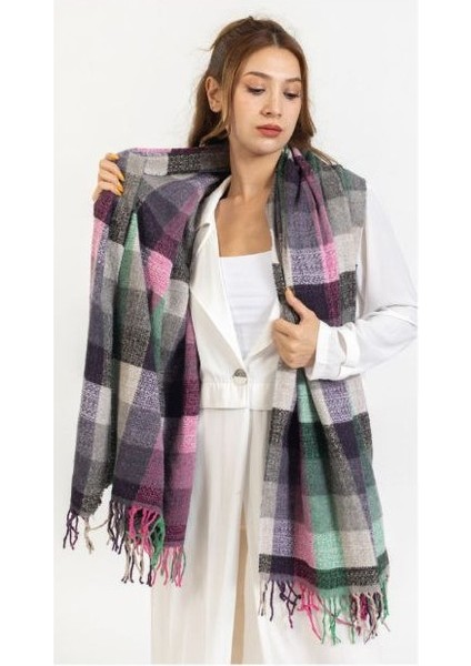 Yumuşak Dokulu Buklet Kadın Omuz Şalı