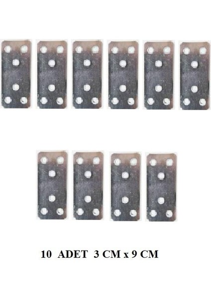 Düz Gönye Metal Mobilya Montaj Aparatı 10 Adet 30X70MM KB70 fiyatları