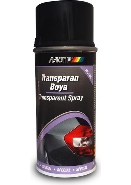 Transparan Sprey Boya Siyah 400 ml - Stop Boyası