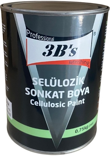Selülozik Boya Mat Siyah 0,750KG Net