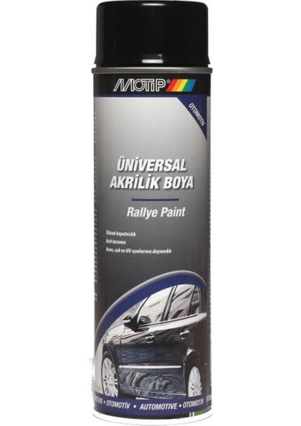 Üniversal Akrilik Sprey Boya Parlak Siyah 500 ml