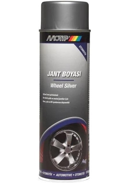 Üniversal Akrilik Sprey Boya Gümüş Jant Boyası 500 ml