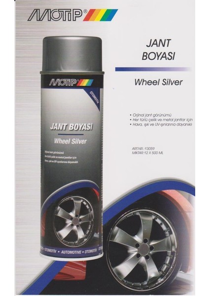 Üniversal Akrilik Sprey Boya Gümüş Jant Boyası 500 ml fiyatları