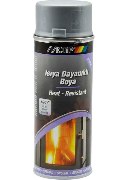 Isıya Dayanıklı Sprey Boya Mat Gümüş 400 ml