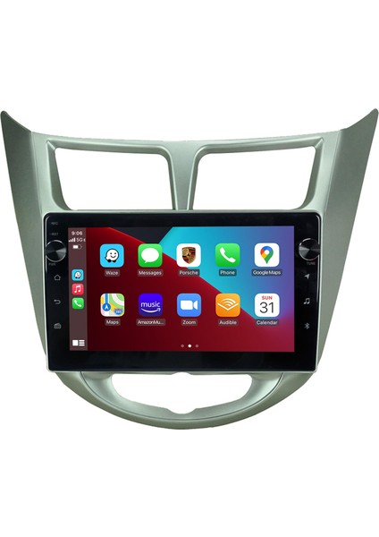 Hyundai Accent Blue Android Multimedya Carplay Oem 4gb RAM+64GB HDD Navigosyan Tuşlu Ekran