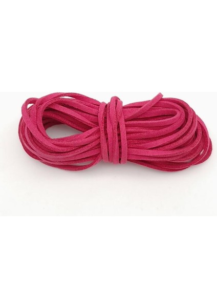 5 Metre Fuşya Nubuk Deri Ip No:23