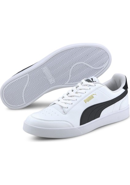 Shuffle A Bağcıklı Sneaker Erkek Günlük Ayakkabı Beyaz-Siyah - 30966803