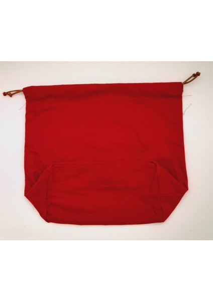 Örgü Çantaya Hazır Astar Tabanlı Büzgülü 22X12 cm Kırmızı Renk