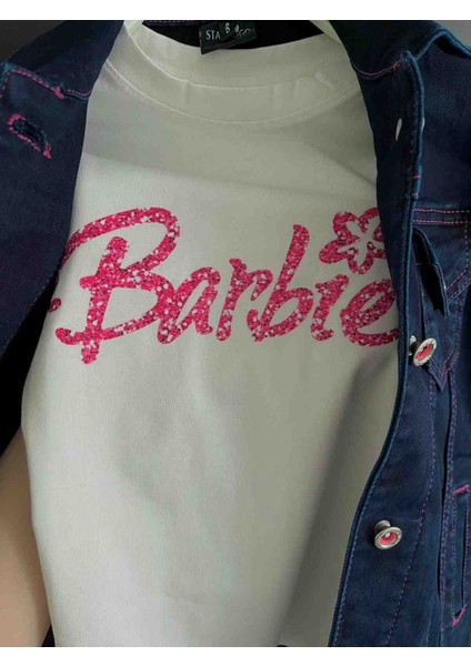 Barbie Kız Çocuk Kot Takım modelleri