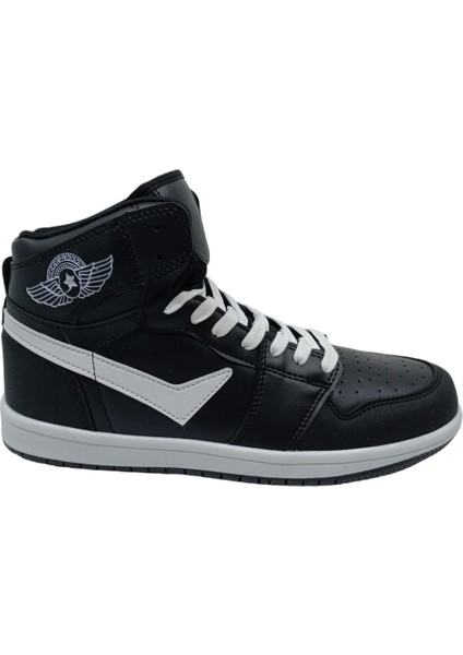 Zerhan Lambırlent 555 Erkek Siyah Bilekli Spor Ayakkabı