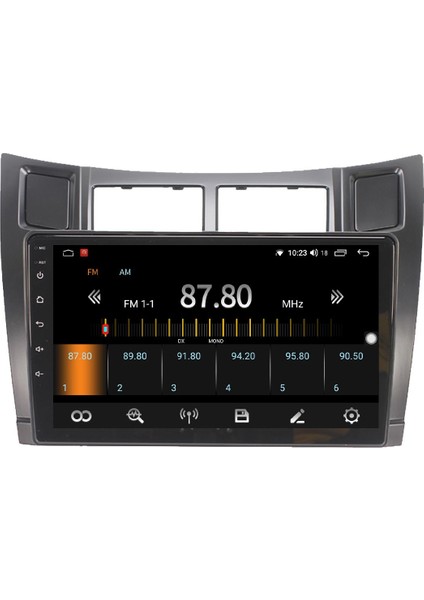 Toyota Yaris Android 13 Multimedya Carplay 4gb RAM+64GB HDD 2007-2011NAVİGASYON Ekran