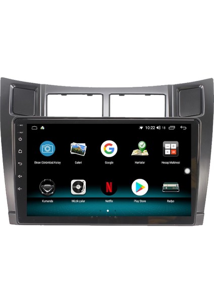 Toyota Yaris Android 13 Multimedya Carplay 4gb RAM+64GB HDD 2007-2011NAVİGASYON Ekran
