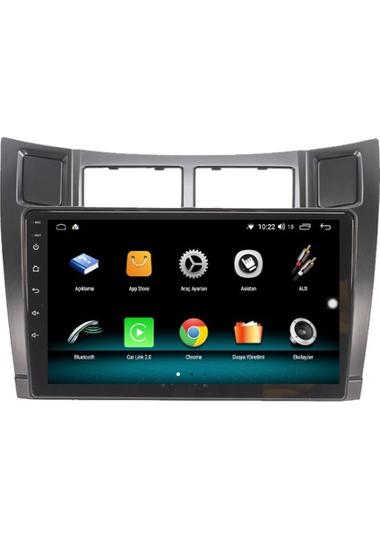 Toyota Yaris Android 13 Multimedya Carplay 4gb RAM+64GB HDD 2007-2011NAVİGASYON Ekran