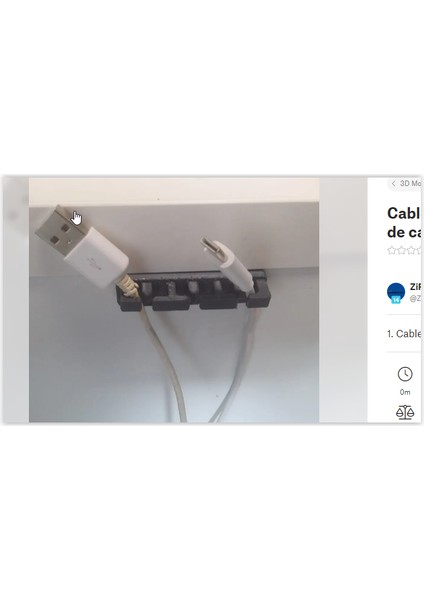 Kablove USB Tutucu