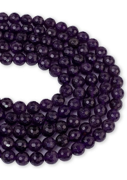 8 mm Faset Ametist Taşı Dizi