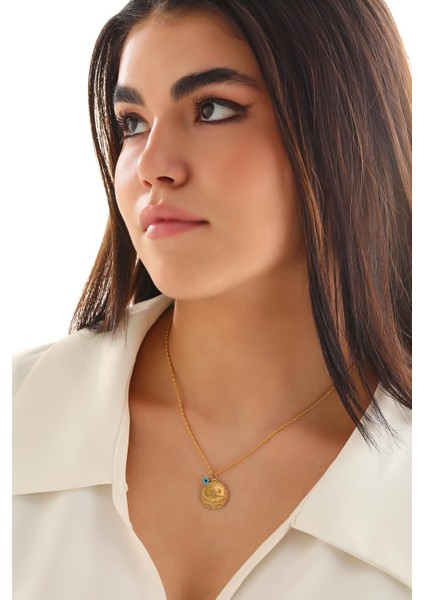 14 Ayar Altın Orta Boy Tuğra Göz Halat Zincir Kolye fırsatları
