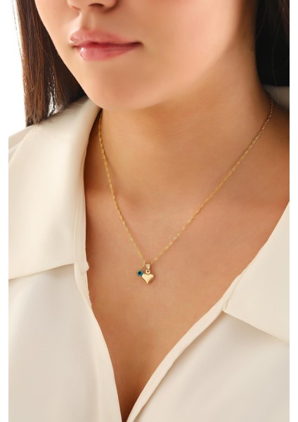 14 Ayar Altın Kalp Göz Singapur Zincir Kolye fiyatları