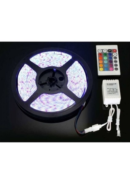 Kumandalı Trafolu Rgb Şerit LED Animasyonlu Tak Çalıştır Rgb Şerit Işık Aydınlatma 5 Metre fiyatları