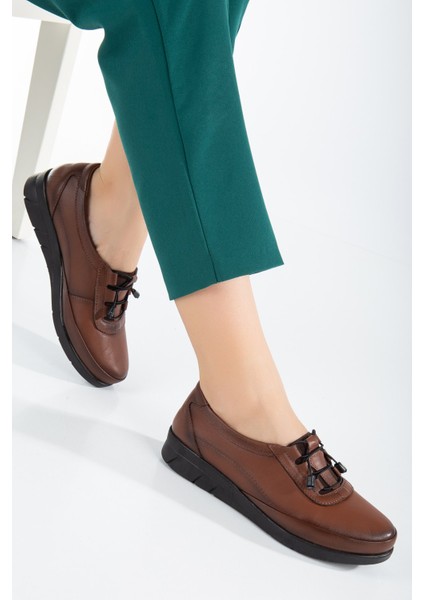 The Dortex CD04 Kadın Içi Dışı Ortopedik Esnek Lastik Bağcıklı Anne Ayakkabısı