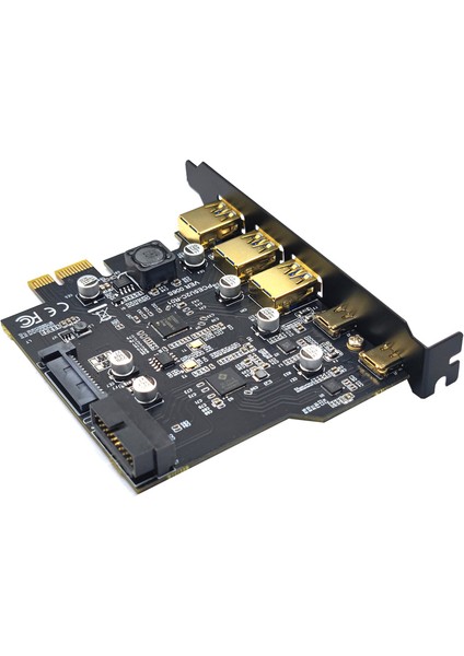 4721 Pci-E Express USB 3.0 Type C 3.2 Çoklayıcı Riser Kart